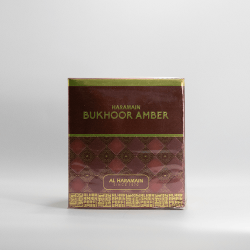 Amber Bukhoor, alharamain, fragrance, front angle