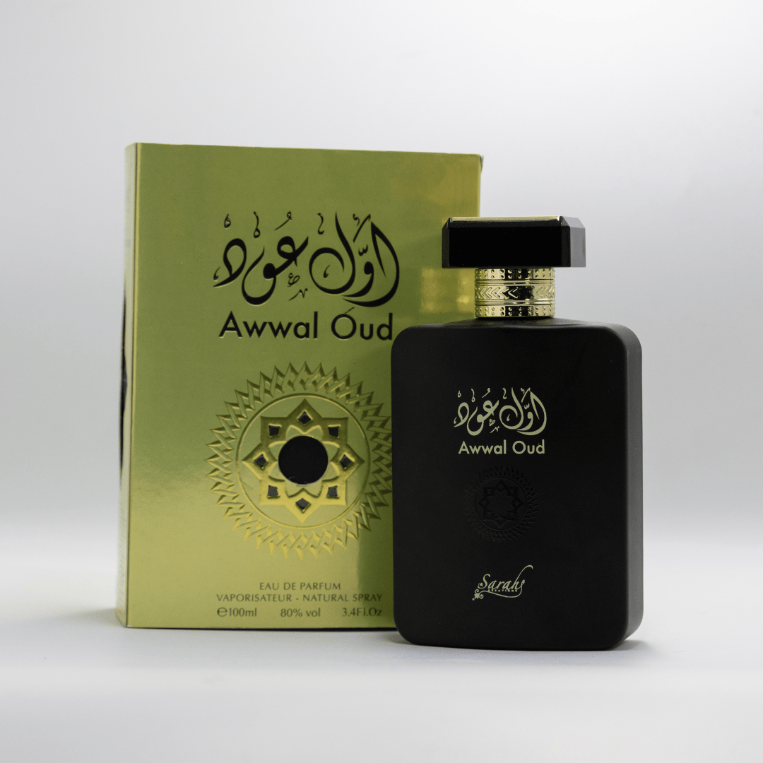 Awwal Oud, fragrance, perfume, front angle