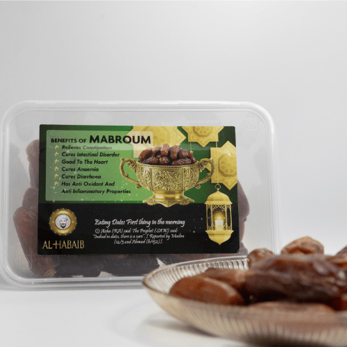 Mabroum Dates, madinah dates, Front angle