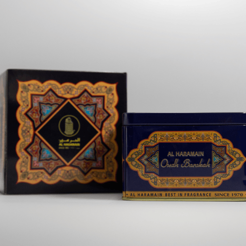 Oudh Barakah Bukhoor, alharamain, fragrance, front angle